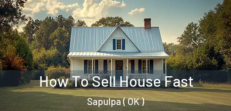  How To Sell House Fast Sapulpa ( OK )